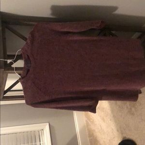 Maroon sweater dress